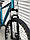 Велосипед алюмінієвий гірський TopRider-680 26" рама 17", блакитний + крила в подарунок, фото 6