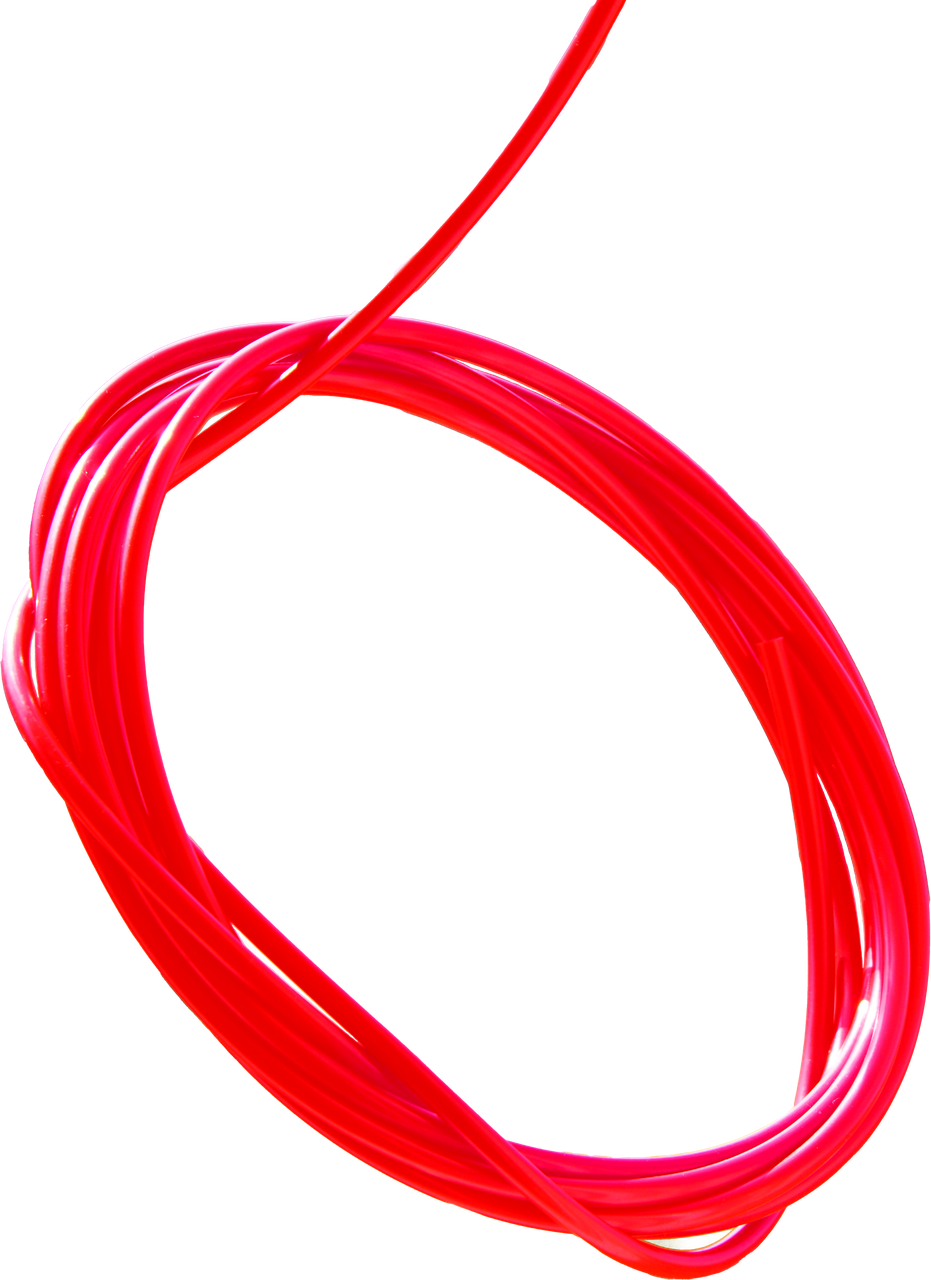 Шланг пластиковий червоний 6х4 мм, фото 1