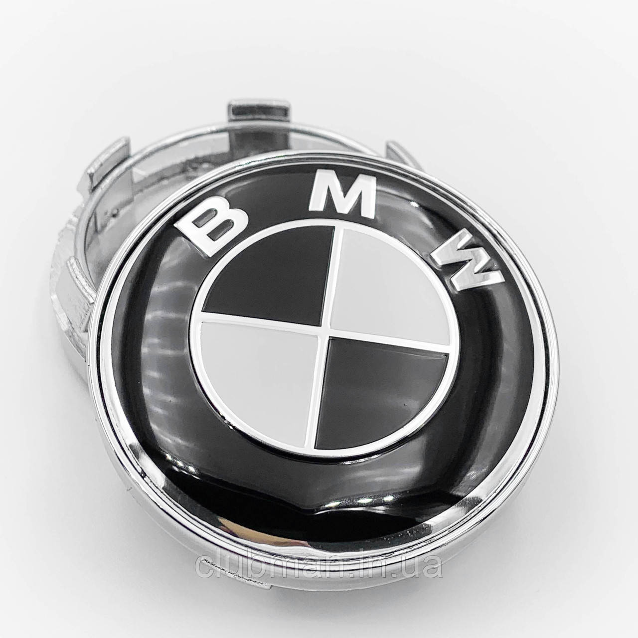 Ковпачки (заглушки) в литі диски BMW (БМВ) 60 мм Чорно білі