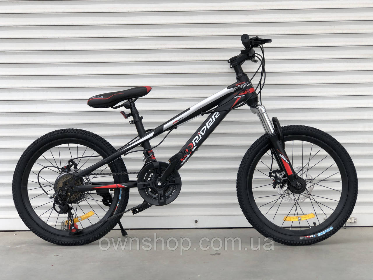 Велосипед TopRider-611 20" гірський, рама 13" Червоний, фото 1