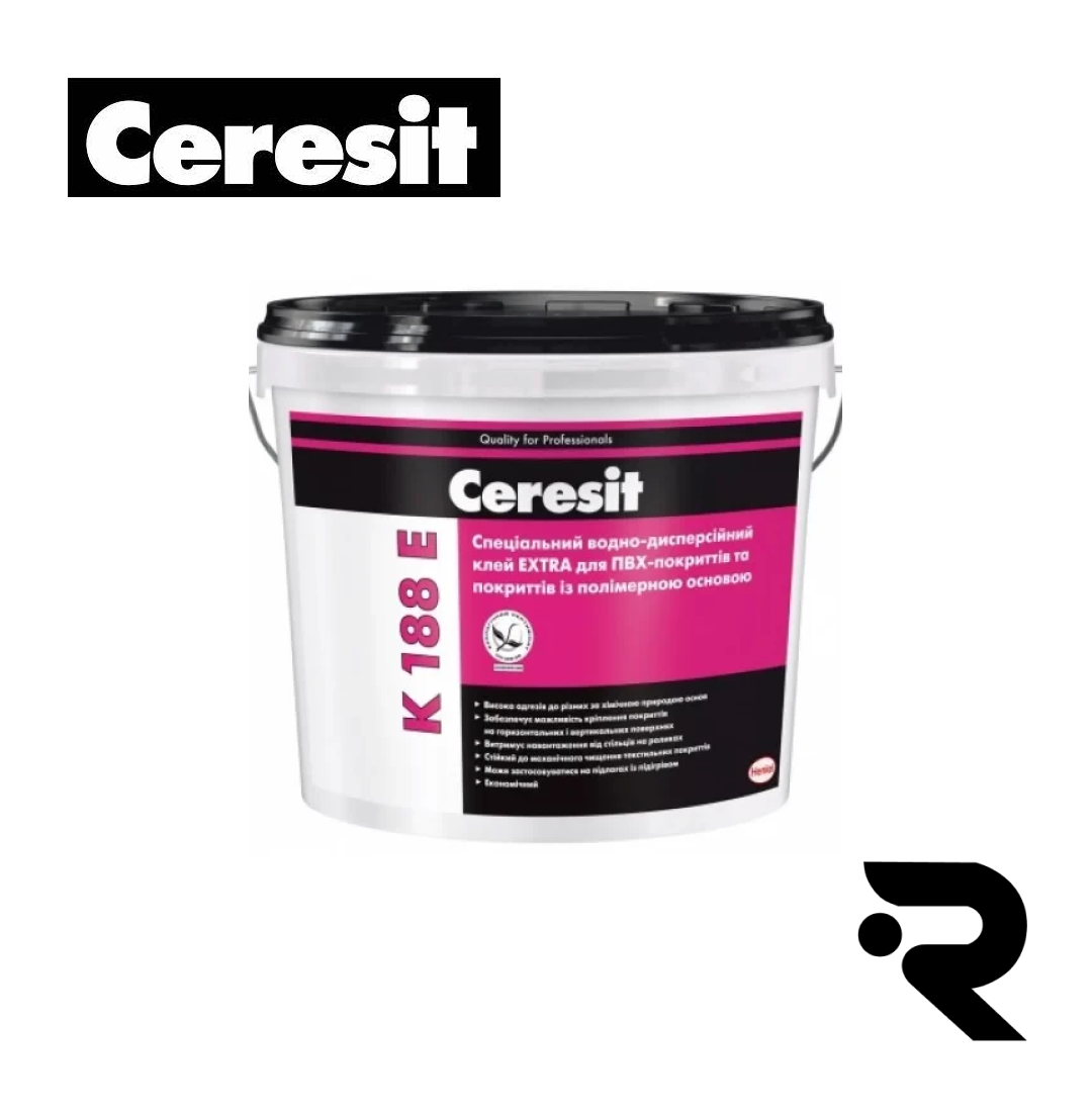 Ceresit K 188 E для ПВХ, ХВ, поліуретанових і гумових покриттів 12 кг