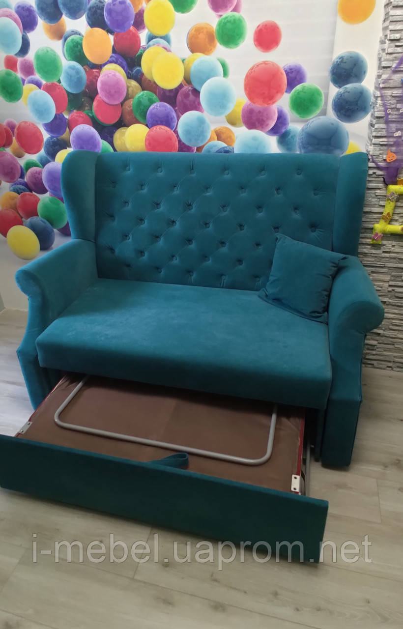 Компактний кухонний диван зі спальним місцем (Синій)
