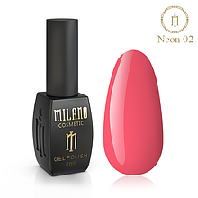 Гель-лак milano NEON No 02, 8 мл