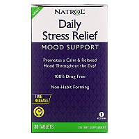 Комплекс от стресса и напряжения Natrol "Daily Stress Relief" с замедленным высвобождением (30 таблеток)