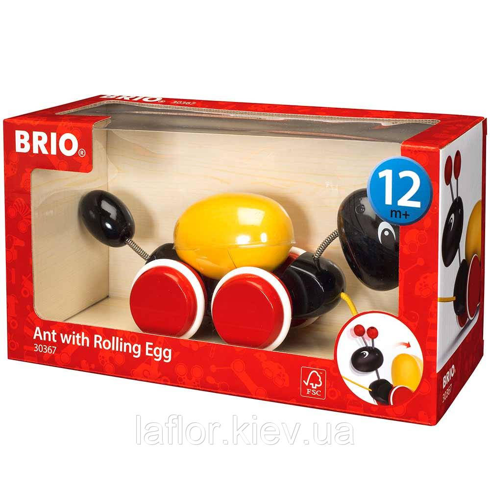 Дитяча каталка на мотузці ТМ Brio Муравей