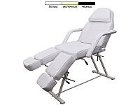 Педикюрное кресло Кушетка педикюрная модель 240 Кресло косметологическое педикюрное для салона красоты кушетка Белая