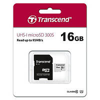 Карта пам'яті Transcend micro SDHC 16GB Class 10