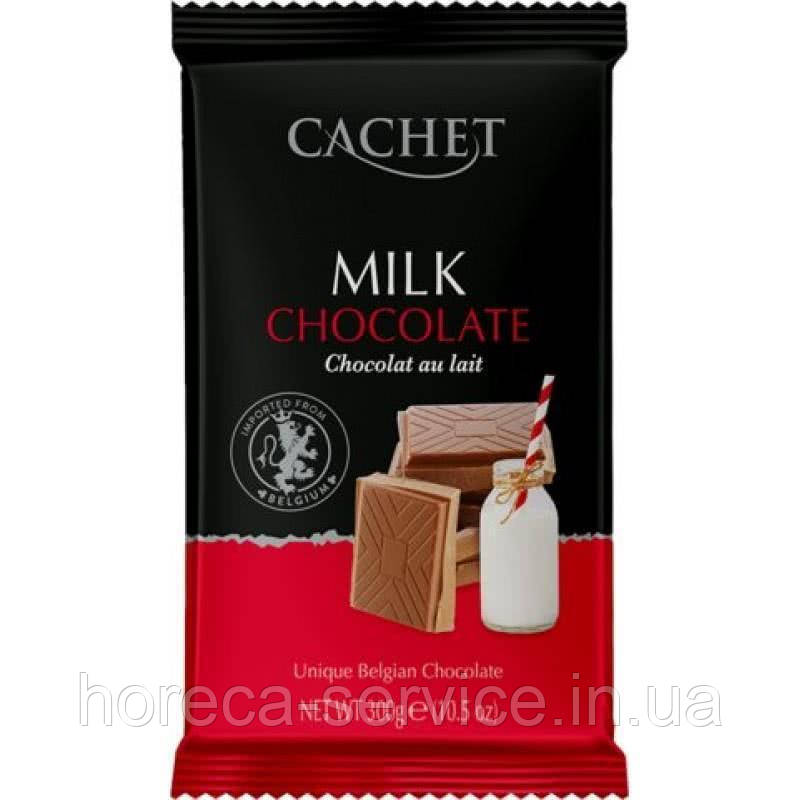 Бельгийский молочный шоколад Cachet 32% какао 300 г.