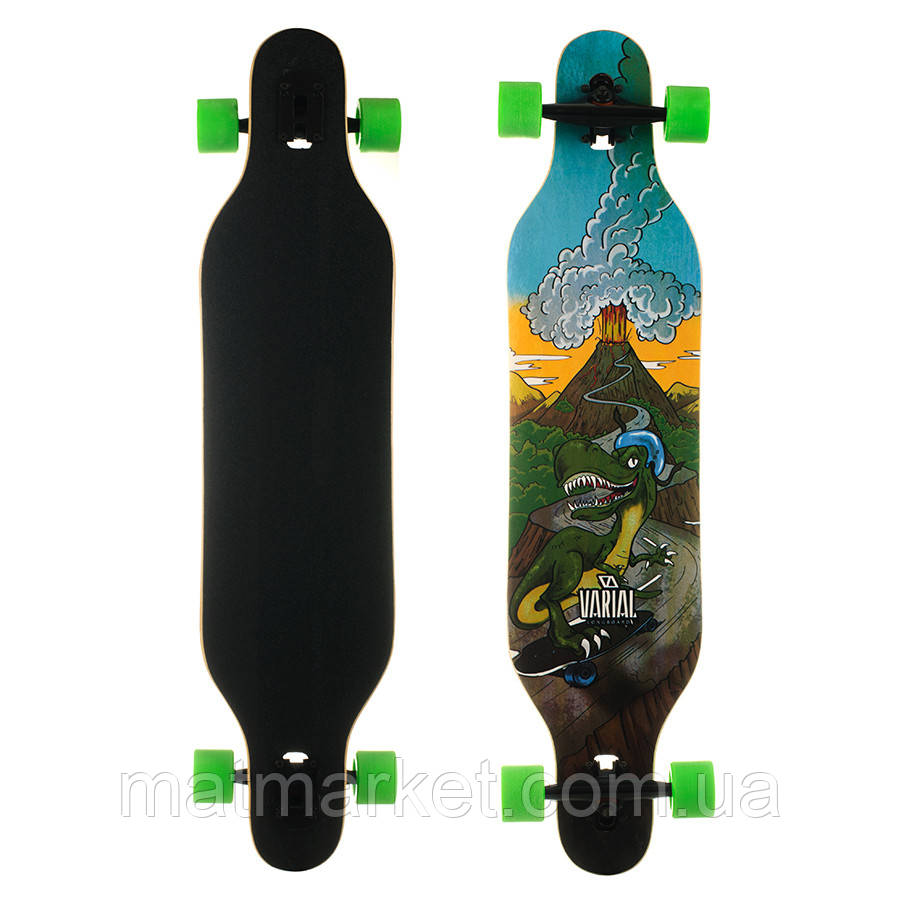 Скейт лонгборд 880, наждак, колеса PU (поліуретанові) дерев'яний скейтборд 105 см, фото 1