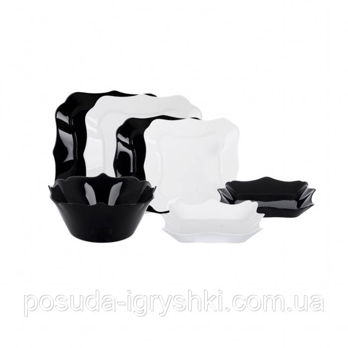 Сервіз столовий LUMINARC AUTHENTIC BLACK&WHITE 19 предметів, E6195