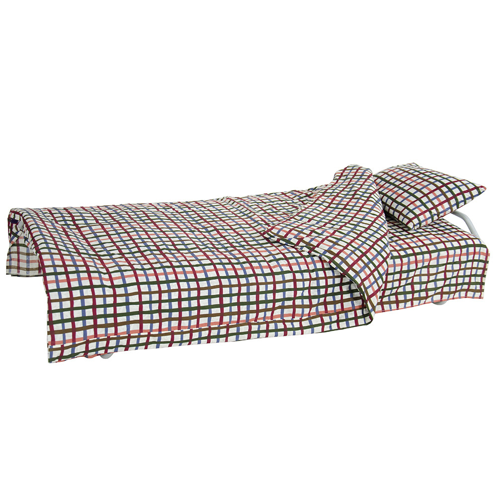 Раскладушка (раскладная кровать) на ламелях с постелью Vitan (Витан) d25 мм бязь (Цветная мелкая клетка - фото 4 - id-p1136288990