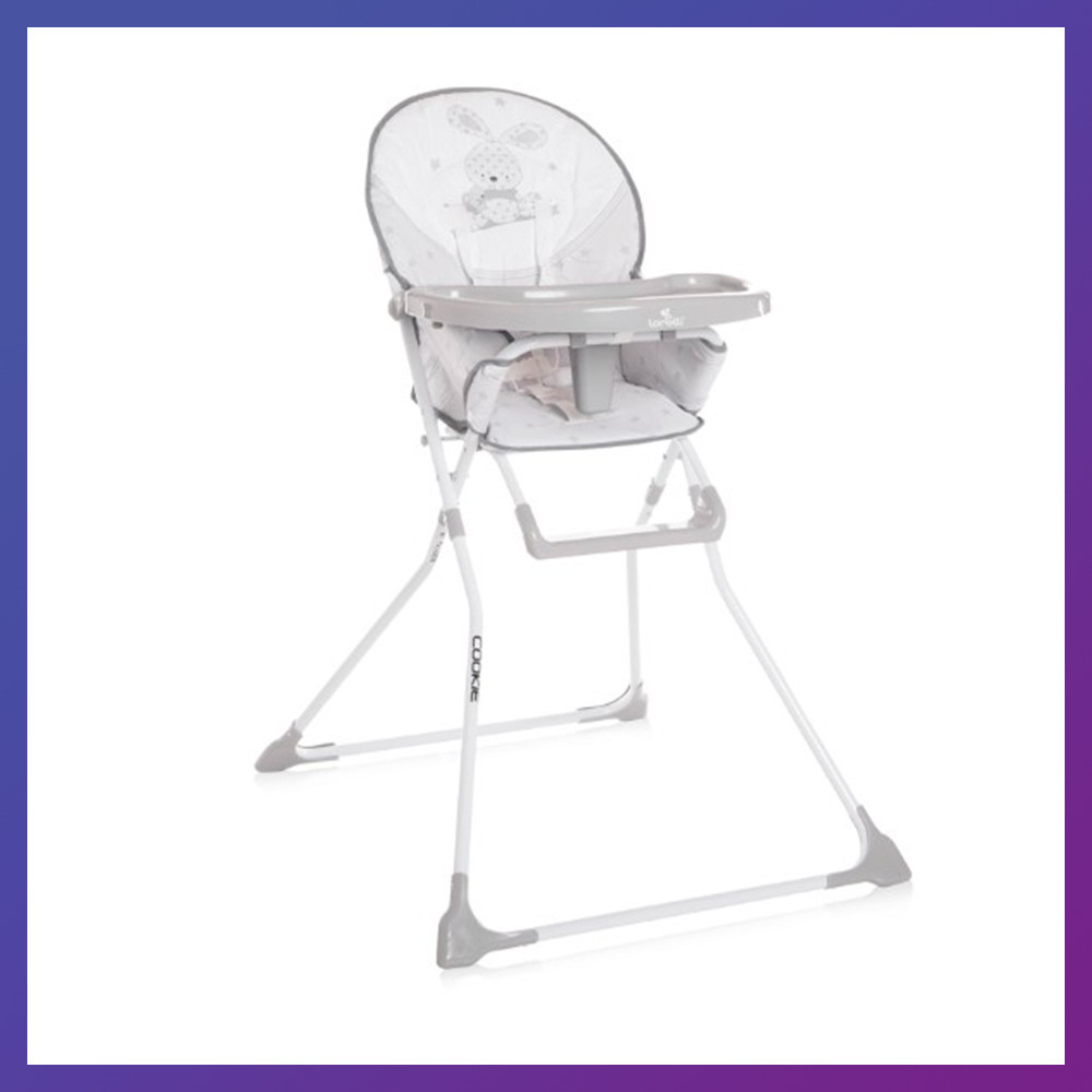 Дитячий стільчик для годування Lorelli COOKIE Grey bunny сірий, фото 1