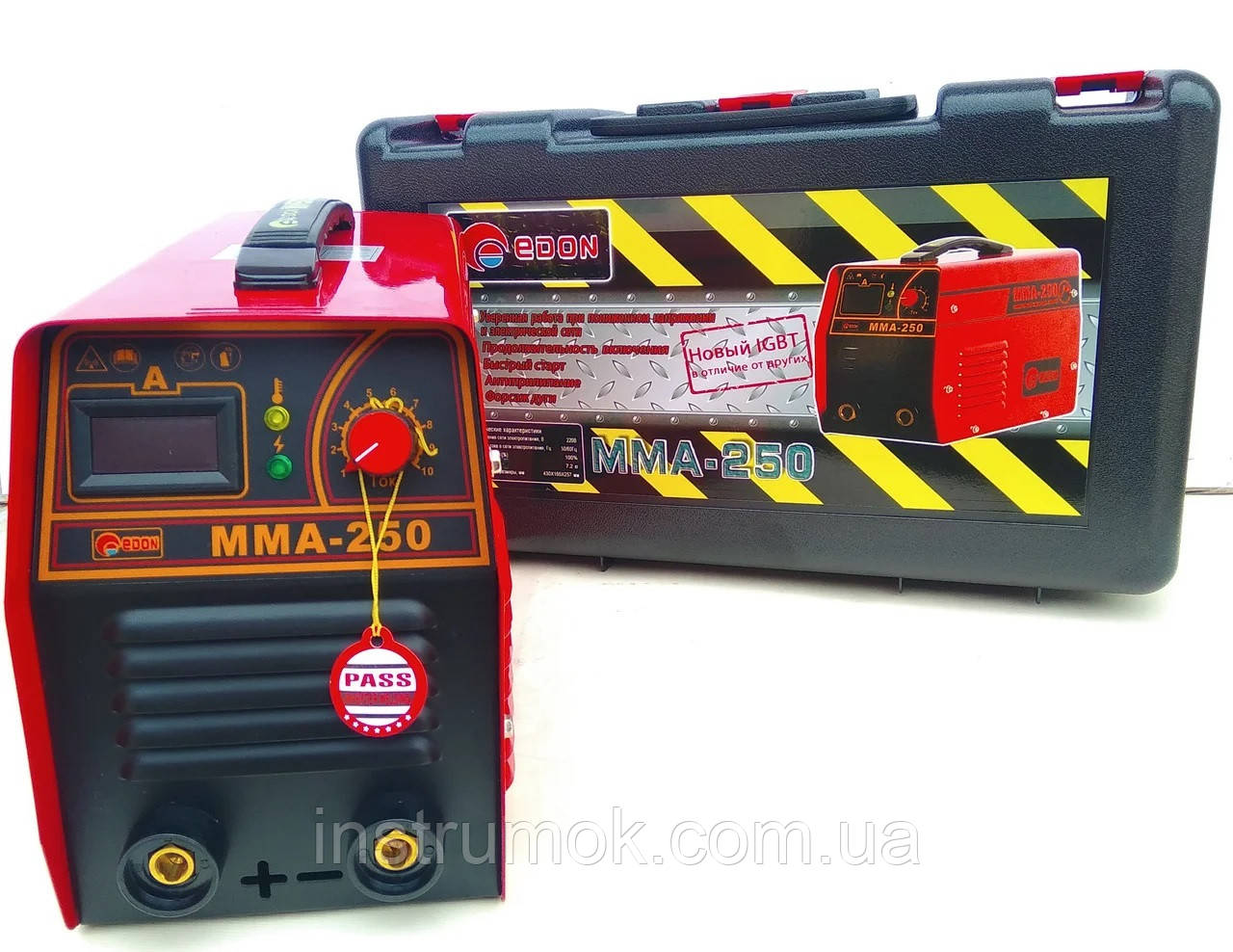 Інверторний зварювальний апарат Edon ММА-250