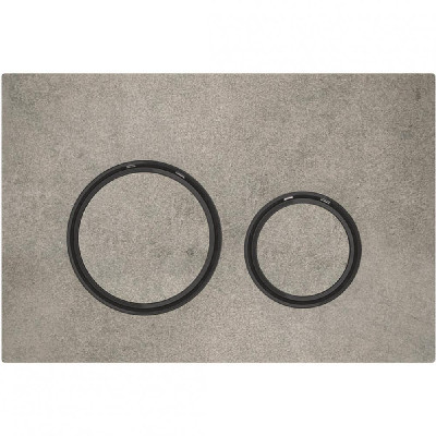 Змивна клавіша Geberit Sigma 21 для подвійного змиву колір чорний хромований/під бетон