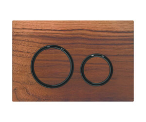 Змивна клавіша Geberit Sigma 21 для подвійного змиву колір чорний хромований/чорний горіх