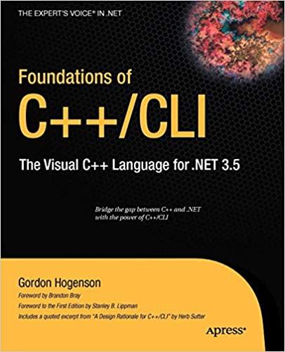 Foundations of C++/CLI: The Visual C++ Language for .NET 3.5 (Expert's Voice in .NET), Gordon Hogenson