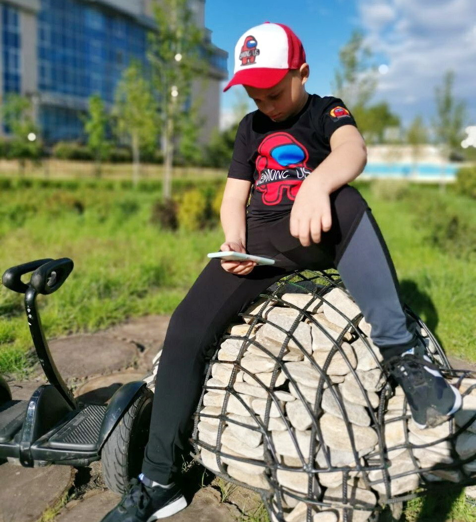 Футболка Амонг Ас (6-12 років) чорна | Одяг Амонг Ас Україна, фото 1