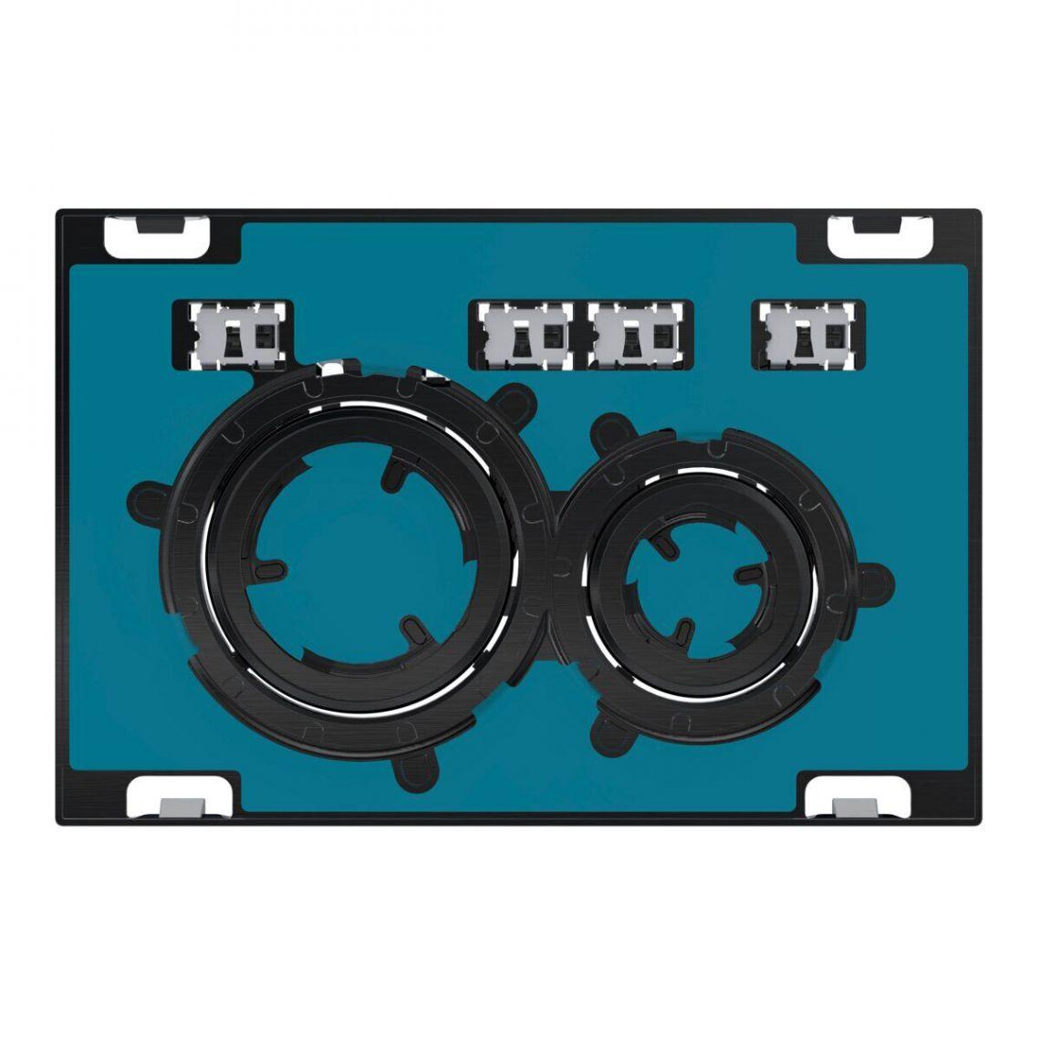 Змивна клавіша Geberit Sigma 21 для подвійного змиву колір чорний/під заповнення матеріалом замовника