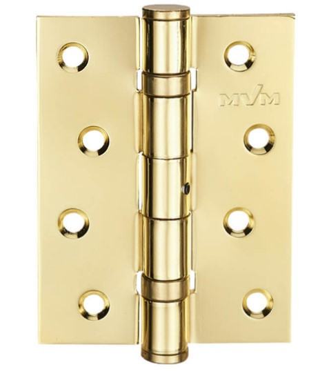 Дверна петля універсальна MVM HE-100 PB полірована латунь (Китай)