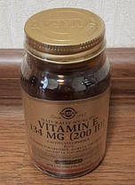 Вітамін Е 200 Solgar Vitamin E 134 mg (200 IU) 100 гел капс, фото 6