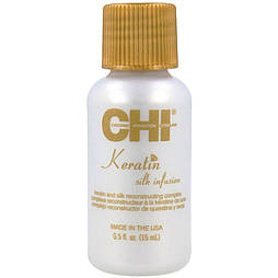 Комплекс відновлювальний із шовком для волосся CHI Keratin Silk Infusion 15 мл (15537Gu)