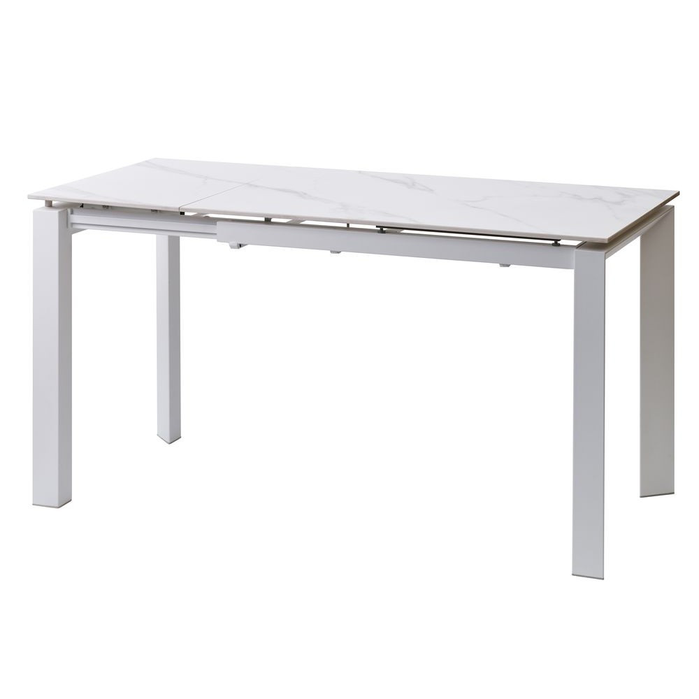 Стіл керамічний BRIGHT (Брайт білий під мармур) MARBLE WHITE 102/142 від Concepto
