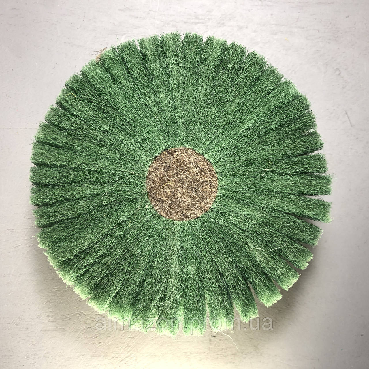 Скотч-брайт круг полірувальний пелюстковий d125хМ14 Р240 зелений