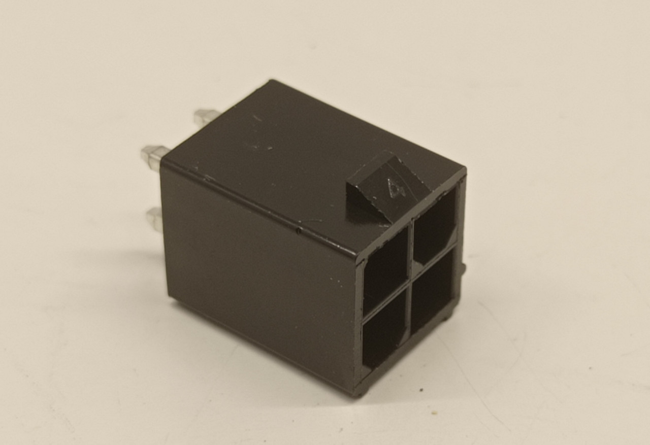 Роз'єм 4pin Mini-Fit виделка + контакти, для живлення відеокарти під паяння.Конектор 4.2 мм 2x2Pin