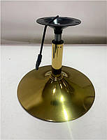 Крісло Augusto Arm GD-Base червоний 1007 шкірозамінників на золотій круглій нозі-опорі з регулюванням висоти сидіння, фото 5