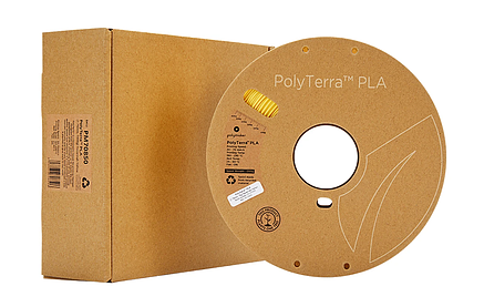 Пластик в котушці PLA PolyTerra 1,75 мм, Polymaker, 1кг жовтий (Savannah Yellow), фото 3