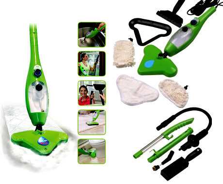 Паровая швабра H2O Mop X5 зеленая - влажная уборка дома - фото 4 - id-p10440367