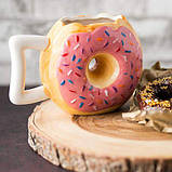 Кружка Пончик Donut coffee mug 580 мл. 3 кольору., фото 3