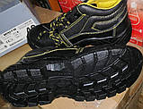 Антиковзні робочі черевики спецвзуття зі шкіри з металевим підноском BRYES-T-SB, фото 5