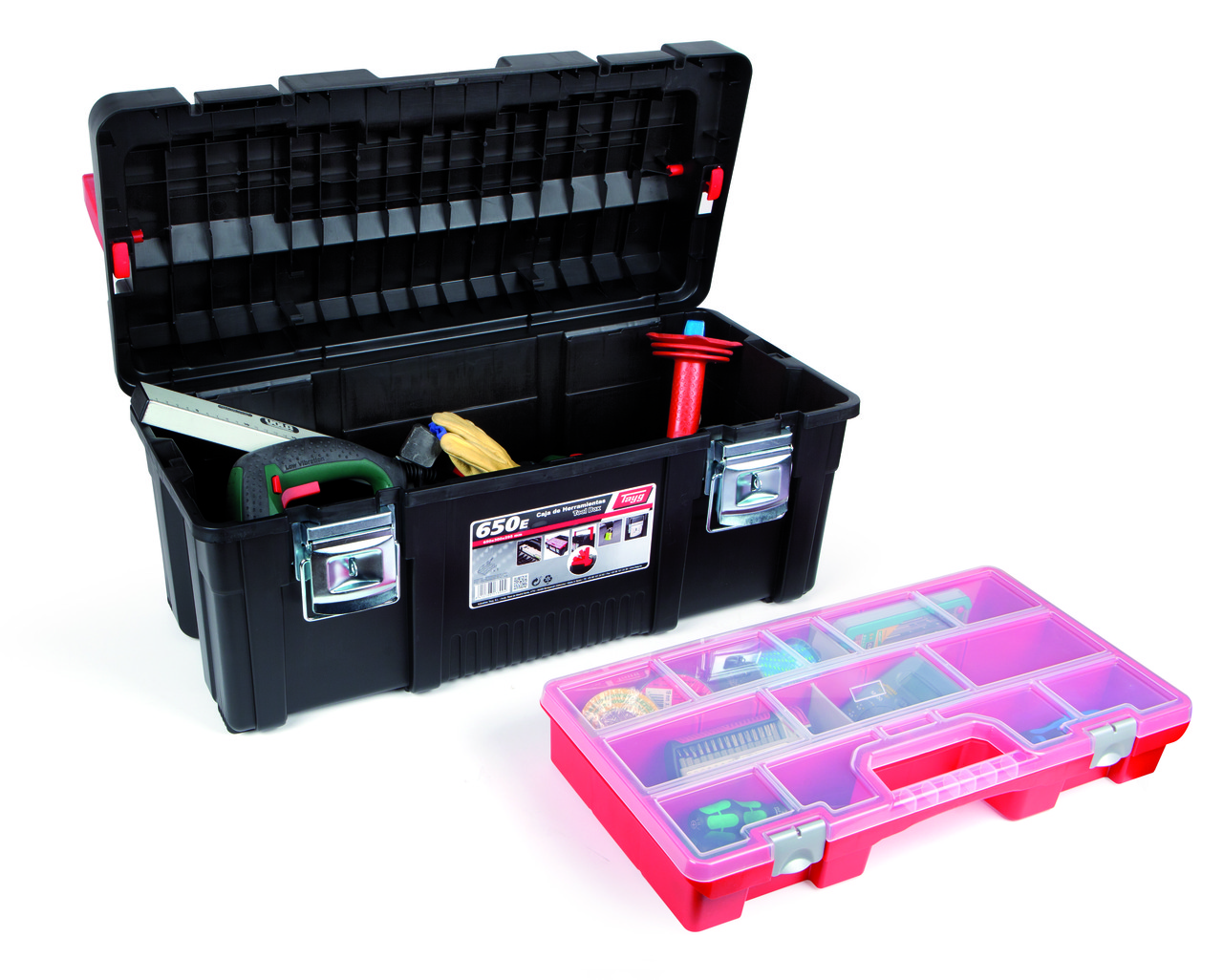 Ящик для инструментов Tayg Box 650-Е с блокирующей ручкой и органайзером 65*30*29,5 см Пластиковый - фото 6 - id-p1405110642