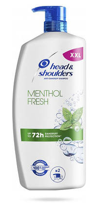 Шампунь против перхоти Head & Shoulders Свежесть ментола 900мл, фото 2