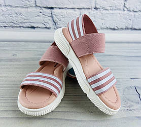 Босоніжки для дівчаток. Рожеві R563150836P Weestep розмір 28 (довжина устілки 17.5 см)