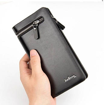 Чоловічий гаманець (19,5 х 10 х 3 см) Baellerry Italia / Шкіряний чоловічий клатч-портмоне