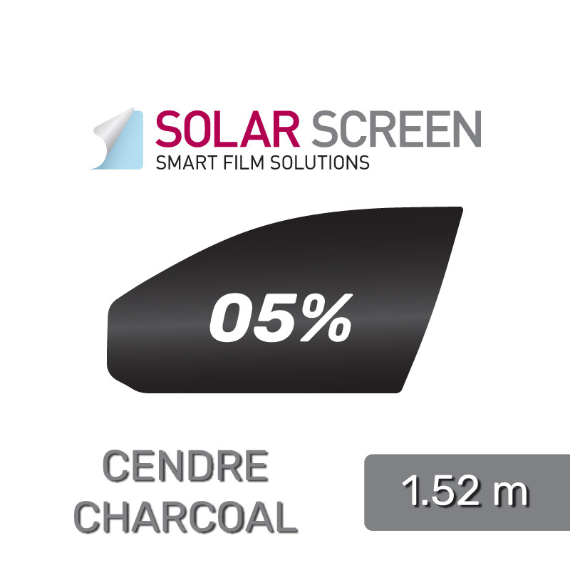 Solar Screen Charcoal Cendre 95C, світлопропускання 5% — 1.524 m, фото 1