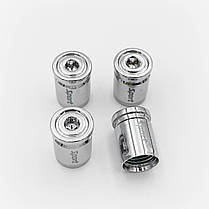 Захисні ковпачки на ніпеля Sport 4 шт з ключем Хром, фото 4