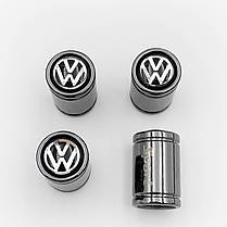 Захисні ковпачки на ніпеля Sport VW (Фольксваген) 4 шт Чорні, фото 5