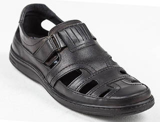 Чоловічі шкіряні босоніжки сандалі чорні світлі пісочні як Bastion ,Сандалії босоніжки чоловічі шкіряні