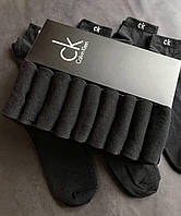 Набір коротких чоловічих шкарпеток Calvin Klein 9 пар чорних в подарунковій упаковці!, фото 3