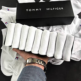 Набір коротких чоловічих шкарпеток TOMMY HILFIGER 9 пар в подарунковій упаковці! Репліка!