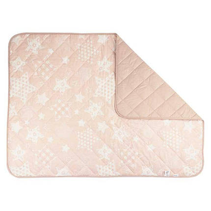 Дитяча бавовняна ковдра Руно 105х140 см літня Beige Star в ліжечко, фото 2