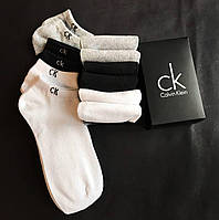 Набір коротких чоловічих шкарпеток Calvin Klein 6 пар в подарунковій упаковці!, фото 7