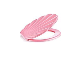 Кришка дя унітазу Ефе пластик пласмасова мушля рожева