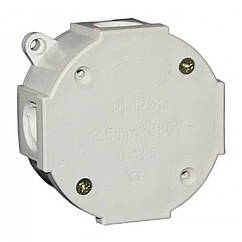 Коробка встановлювала пласт. Нік.ко електро Р1 2,5мм.кв. 380V кругла