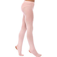 Колготы для танцев и балета с отверстием на стопе телесно-розовые Zelart CO-3587, 10-11 лет, рост 134-154