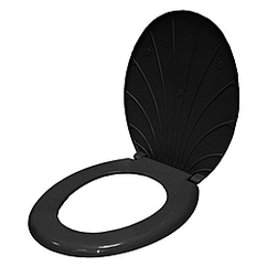 Кришка для унітазу пласмасова мушля в кольорі