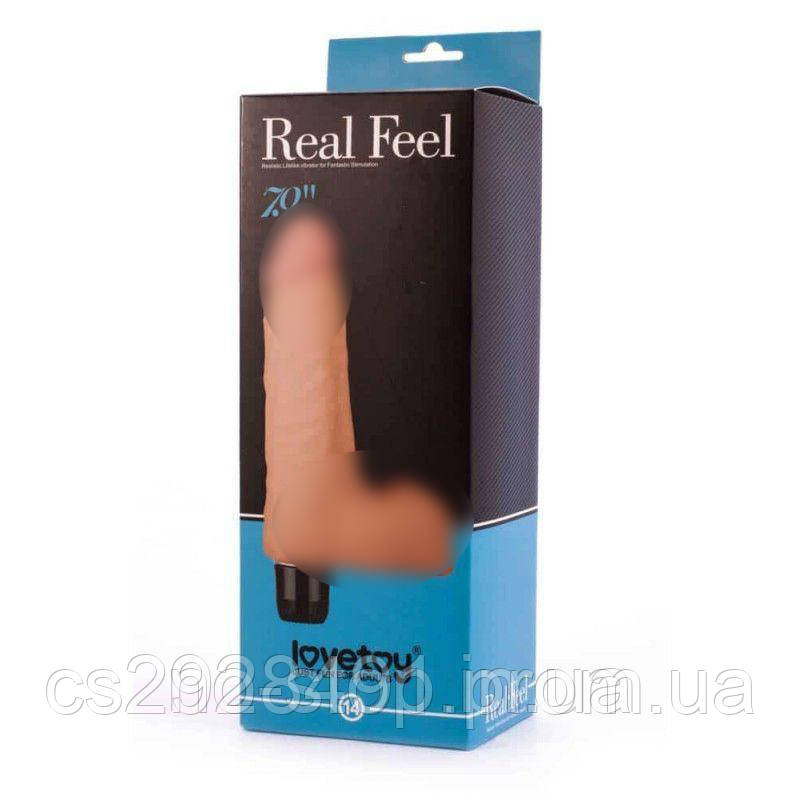 Реалістичний вібратор - Real Feel Vibrator 14 Flesh 7 "